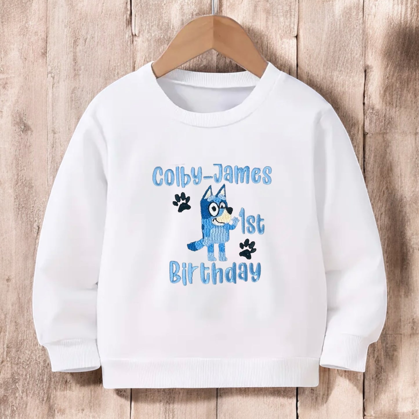 Bluey Design Personalised Toddler Birthday Sweatshirt
