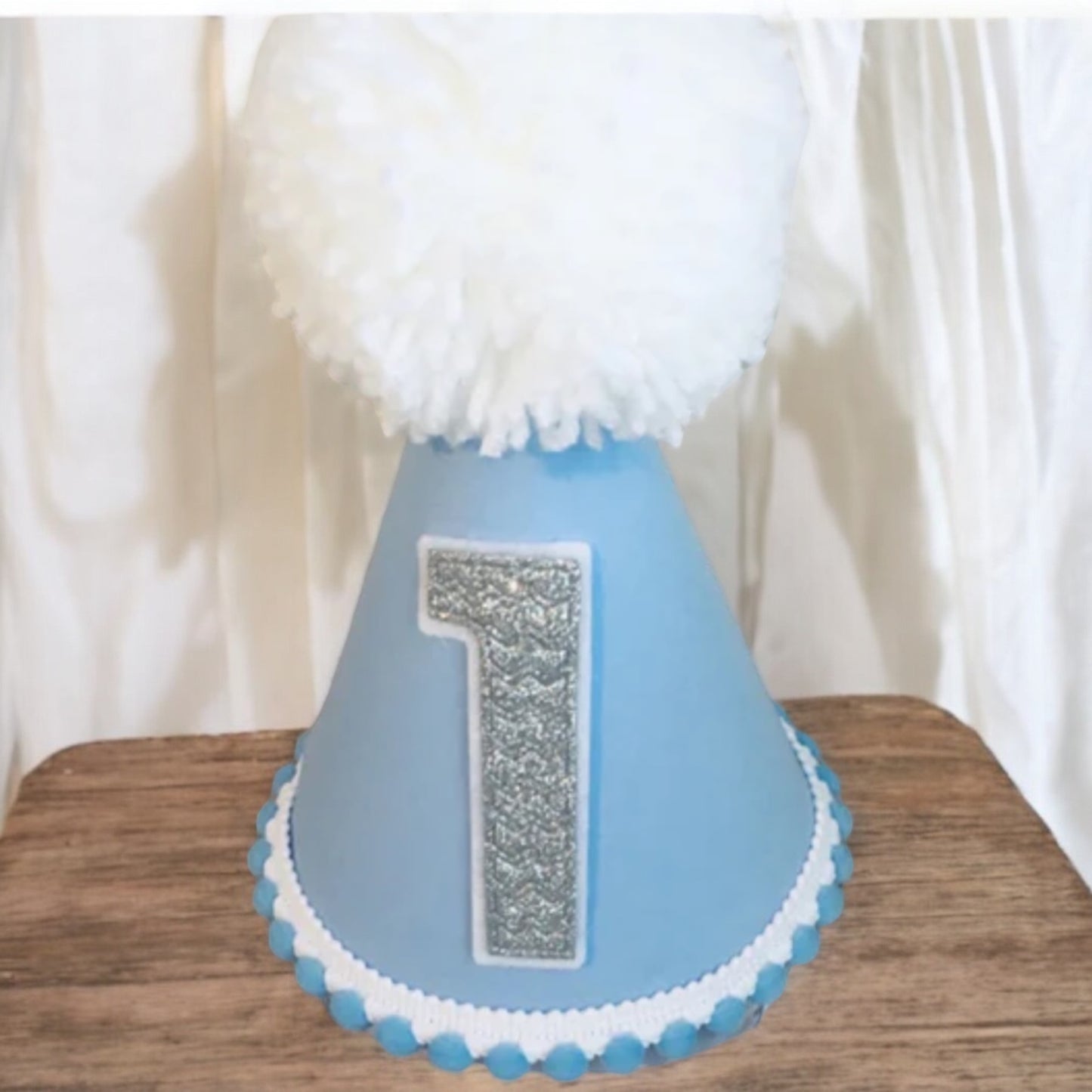 Blue Birthday Cake Smash Party Outfit