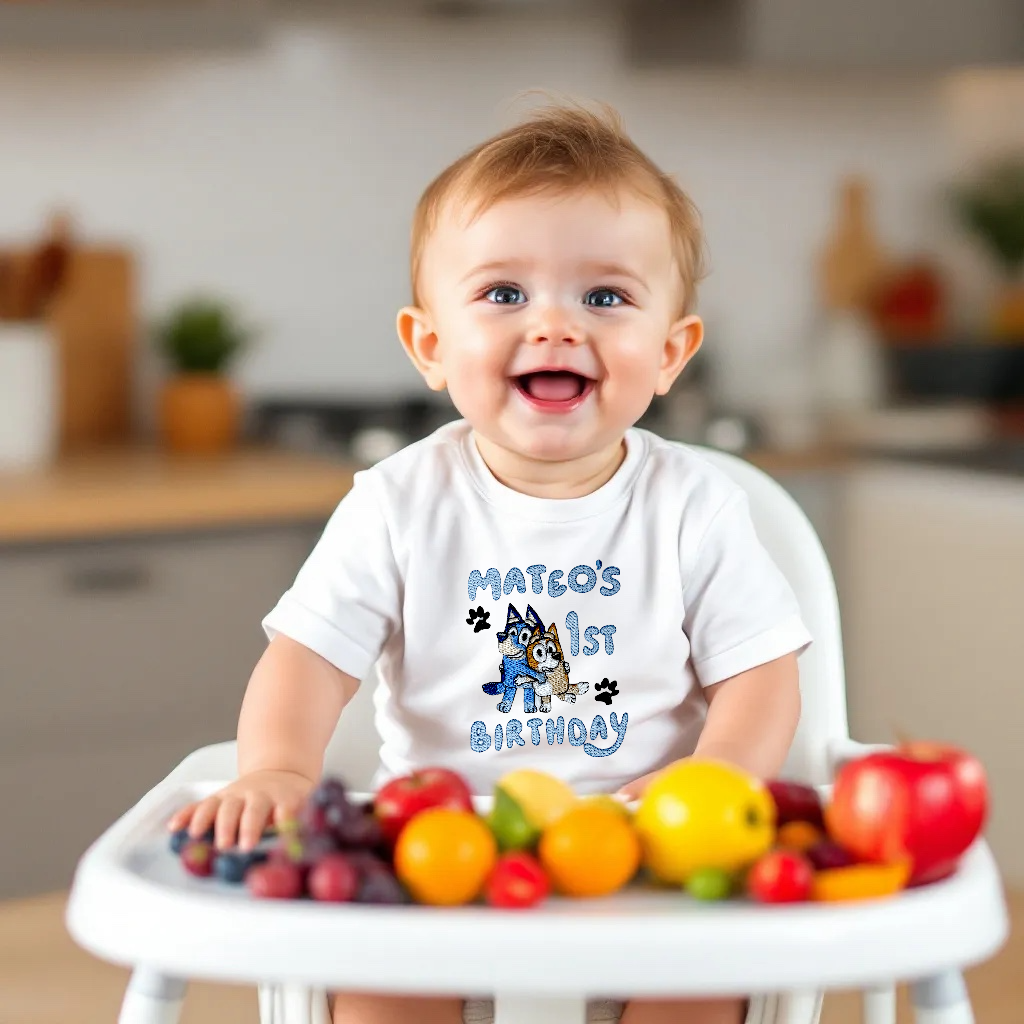 Bluey & Bingo Design Personalised Toddler Birthday Sweatshirt