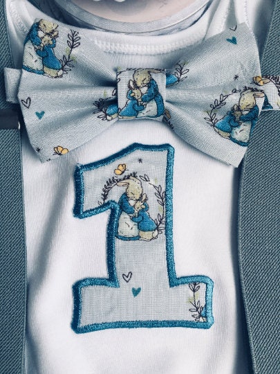 Peter Rabbit Vintage Style Birthday Cake Smash Party Outfit