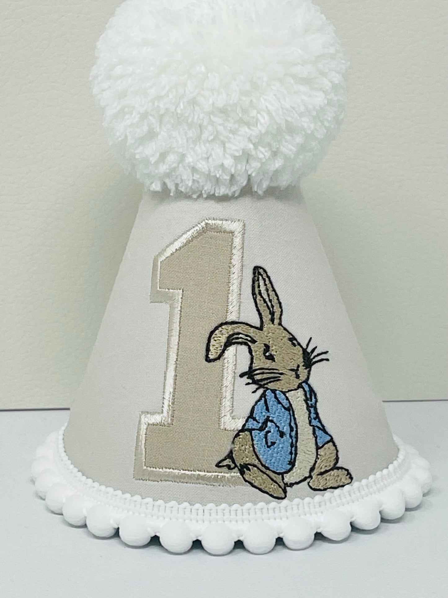 Classic Peter Rabbit Birthday Cake-Smash Party Hat