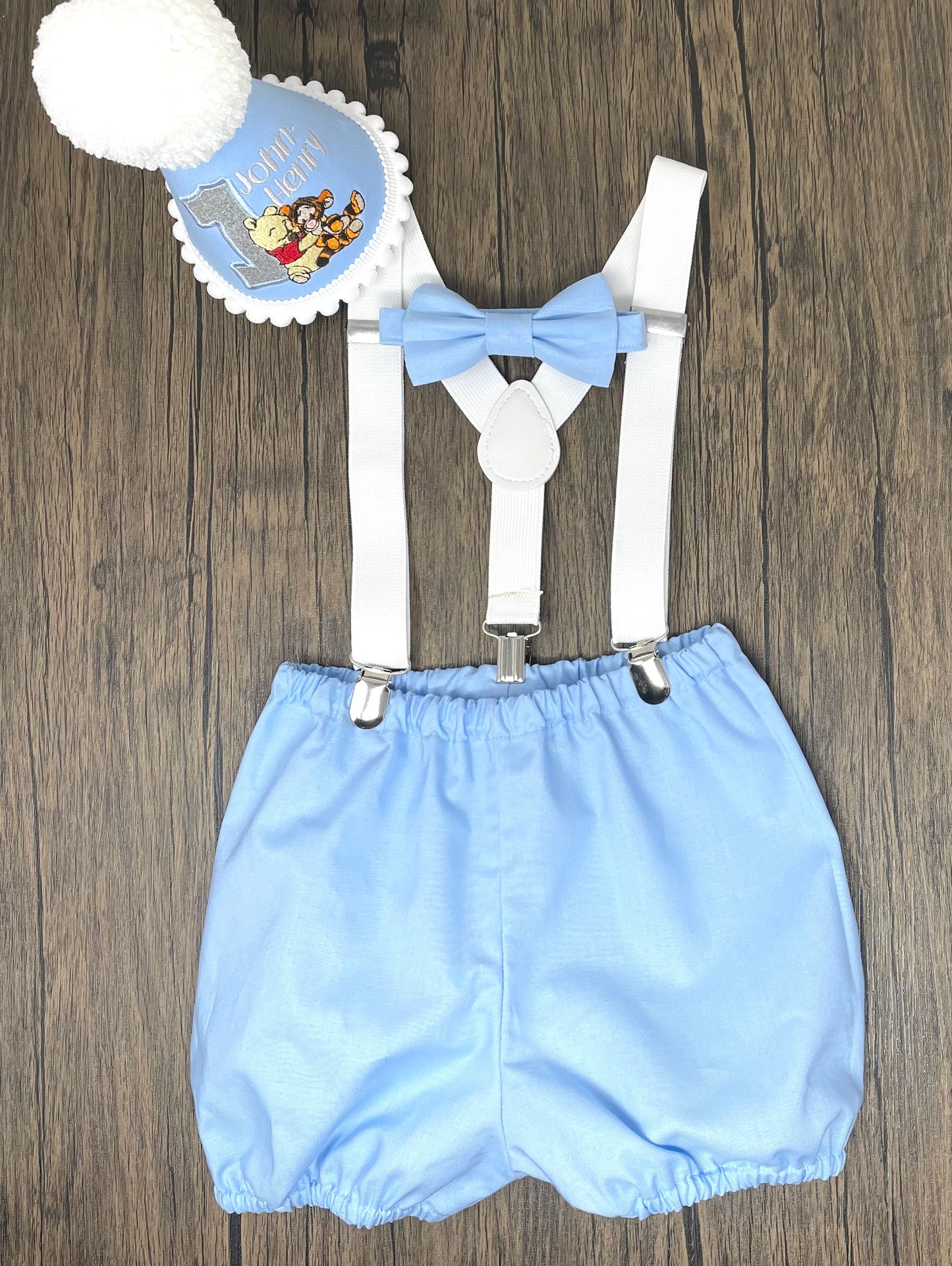 Classic Winnie Pooh Birthday Cake Smash Party Outfit