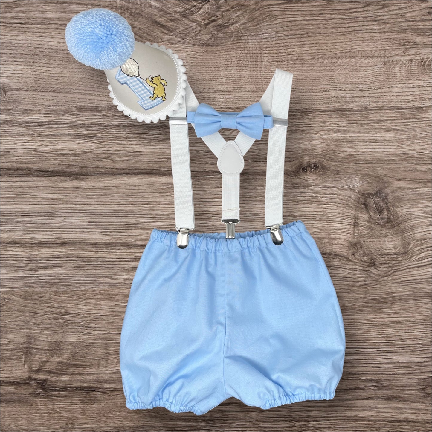 Classic Winnie Pooh Birthday Cake Smash Party Outfit