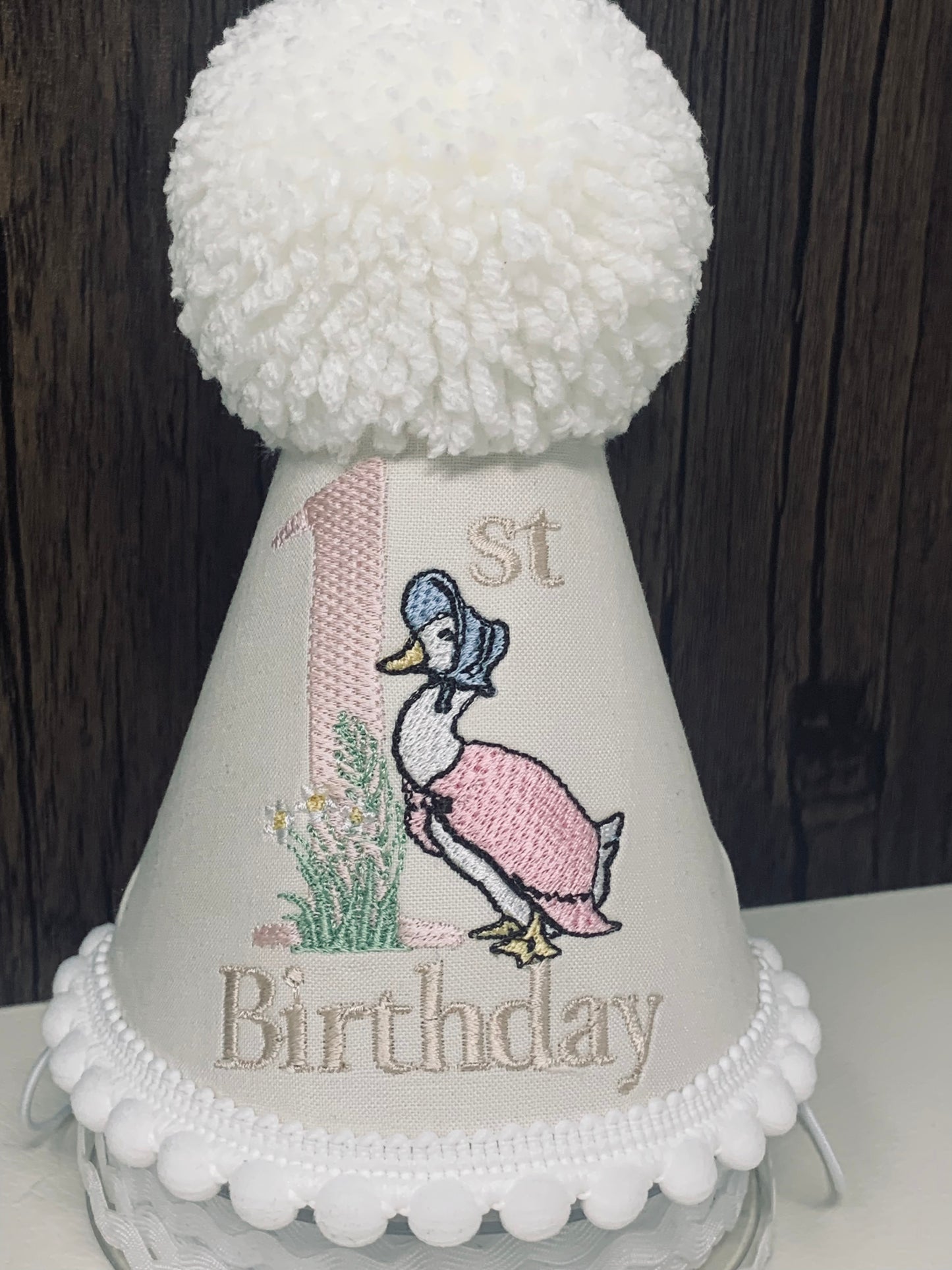 Jemima Puddleduck Birthday Cake-Smash Party Hat