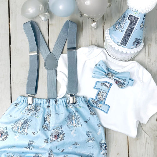 Classic Peter Rabbit Vintage Style Birthday Cake Smash Party Outfit