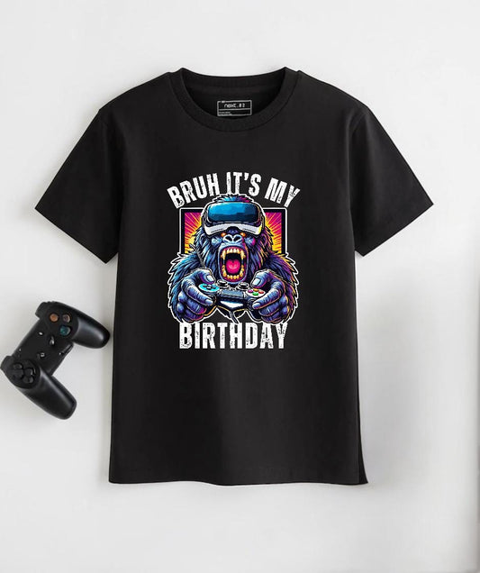 Gorilla VR Gamer Birthday T-Shirt | Boys Gaming Party Top
