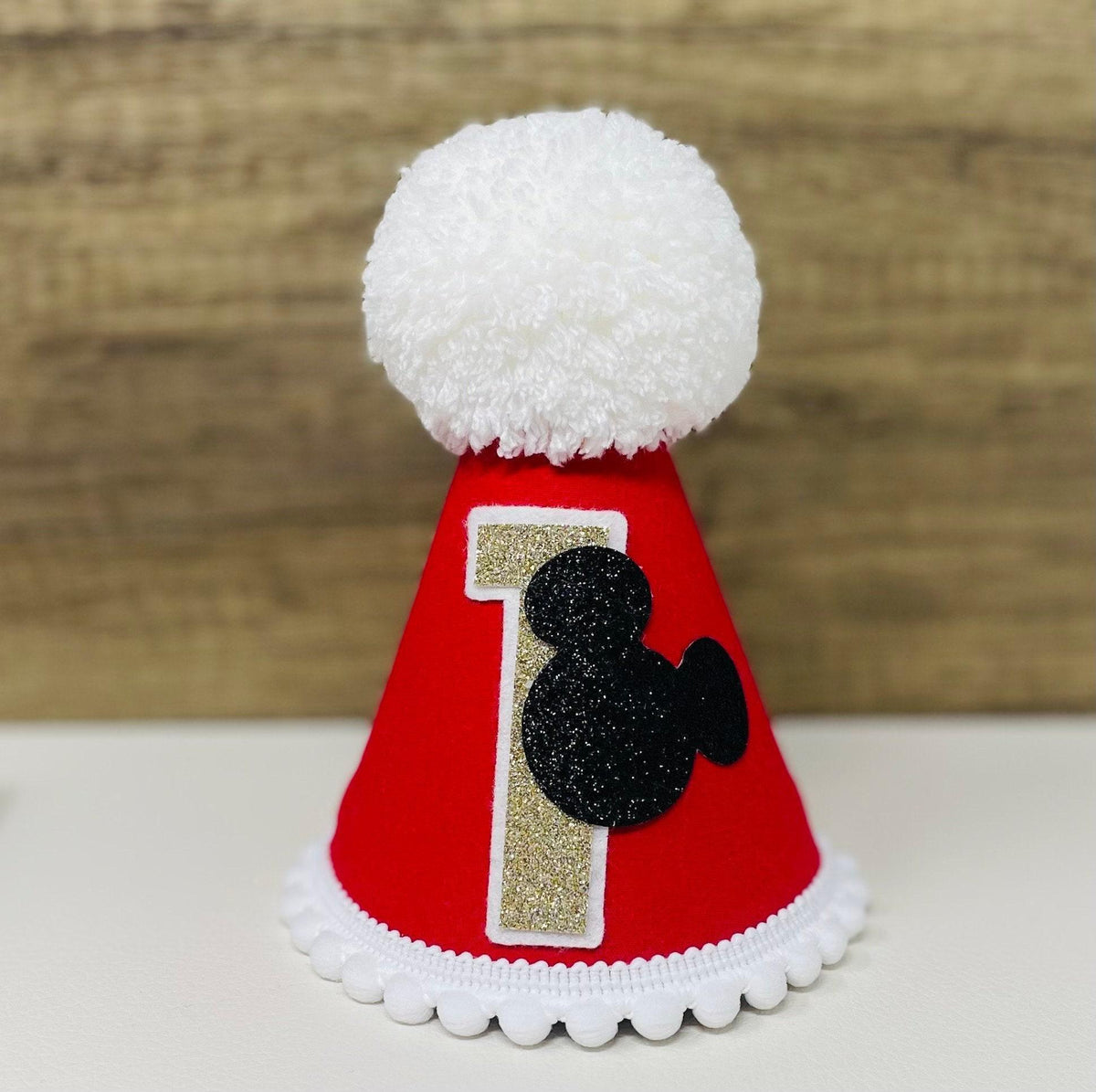 Cartoon Mouse Birthday Outfit – Personalised Red Cake Smash Set