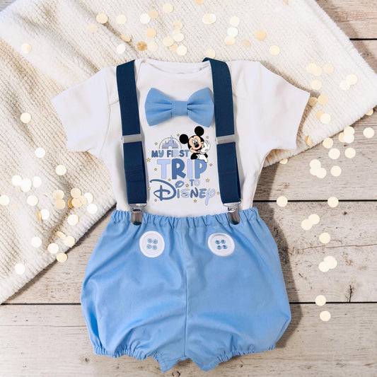 First Disney Trip Outfit | Theme Park Vacation Set | Baby Holiday Clothes