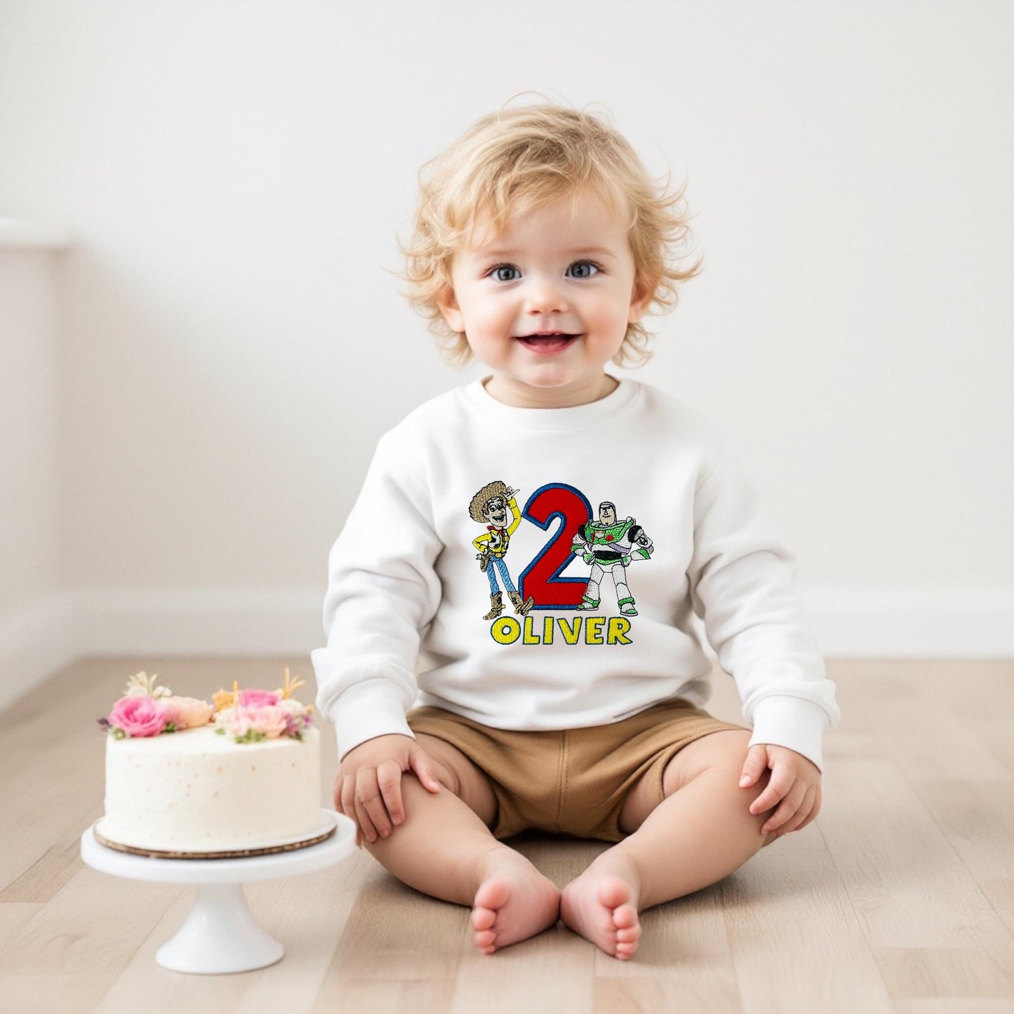 Toy Cowboy Sheriff & Spaceman Sweatshirt – Custom Name Jumper