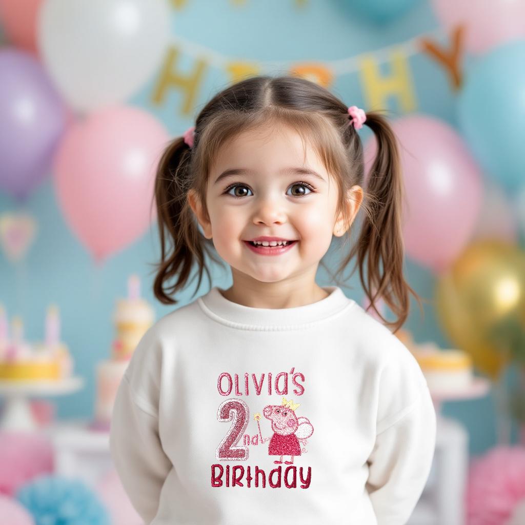 Personalised Toddler T-Shirt Sweatshirt Birthday Outfit