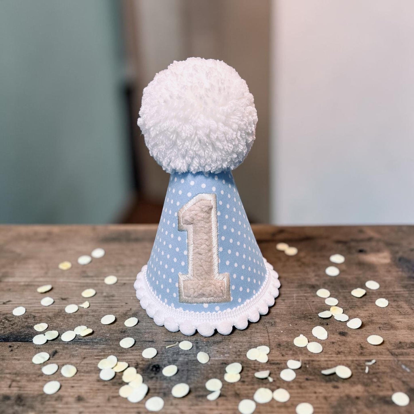 Teddy First Birthday Outfit – Polka Dot Personalised Cake Smash Set