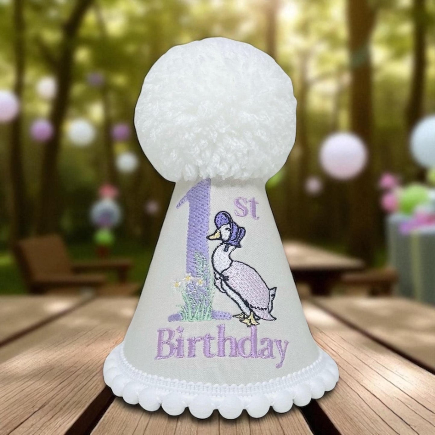 Duck First Birthday Hat | Cake Smash Outfit Accessory | Handmade Party Hat