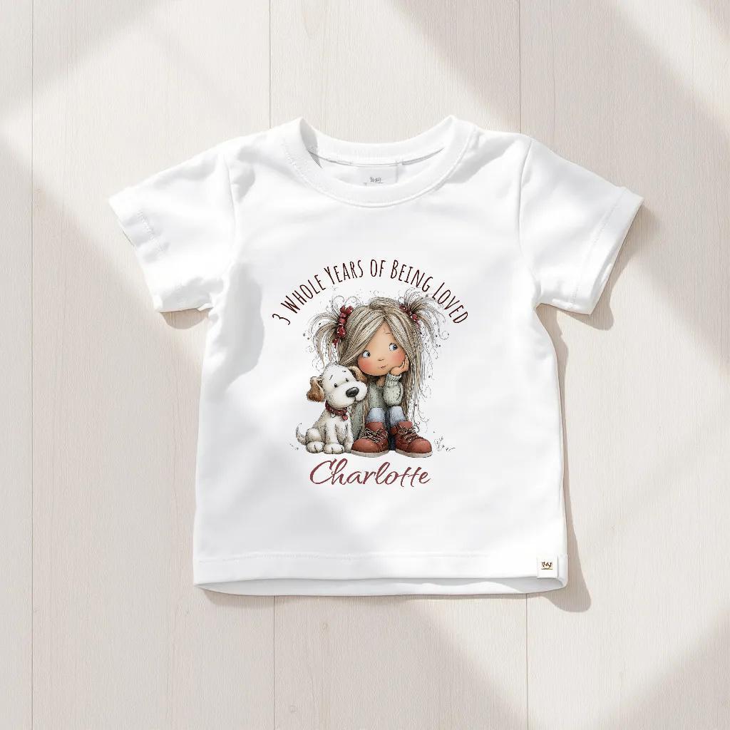 Personalised Girls Birthday Top – Printed Shirt or Sweatshirt