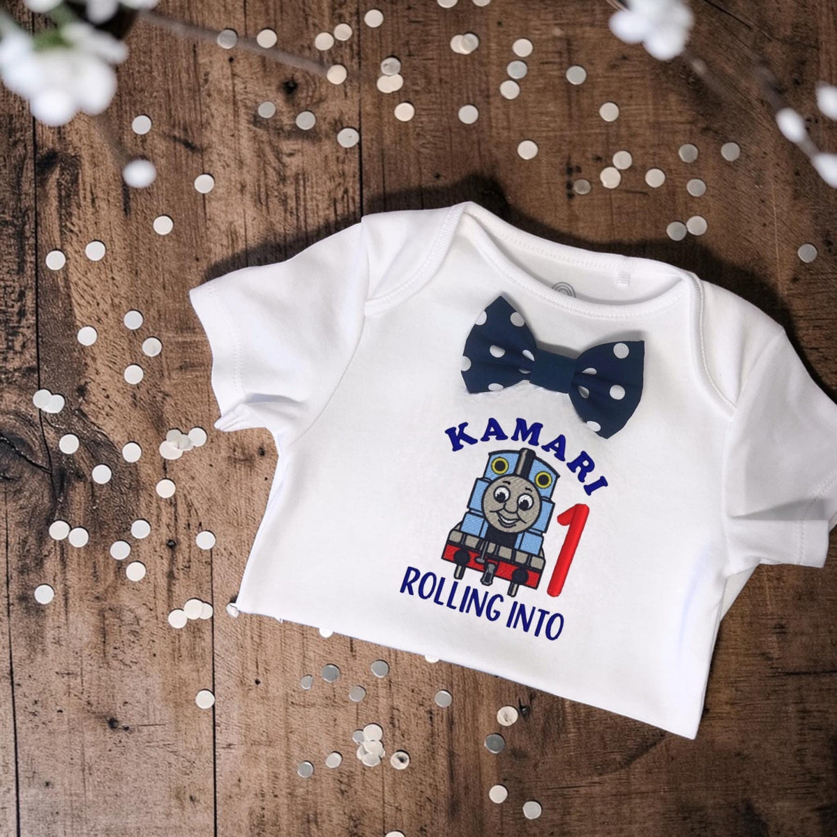 Train Birthday Outfit | Cake Smash Set First Birthday | Personalised Baby Keepsake