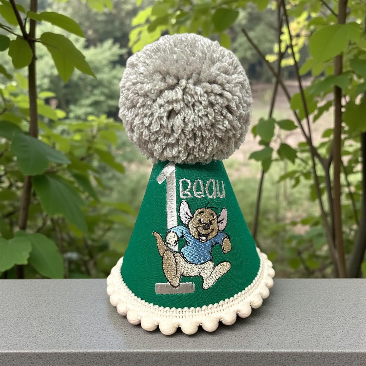 Personalised Green Birthday Outfit Baby Boy – Embroidered Cake Smash Set & Sweatshirt