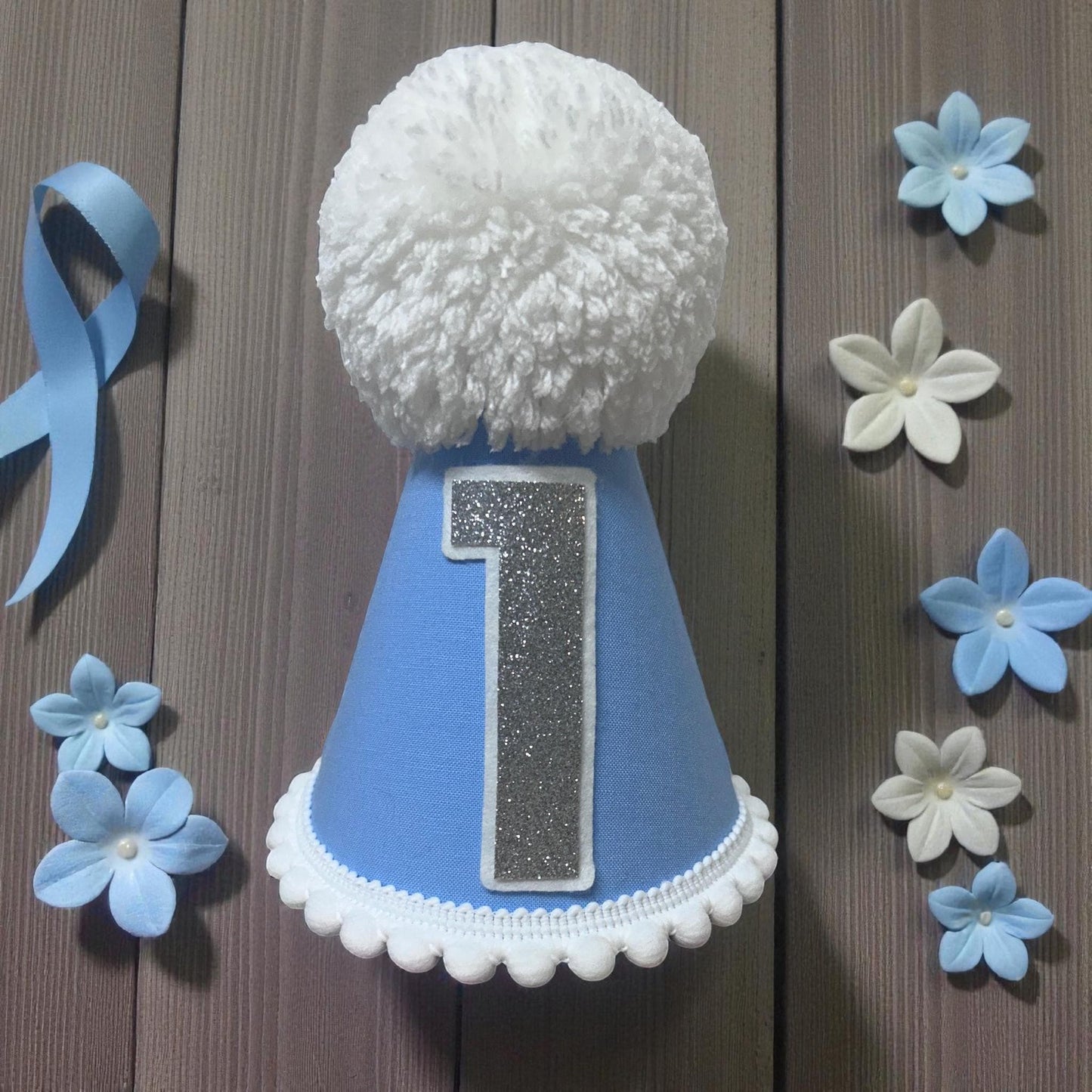 Vintage Style Winnie the Pooh Baby Outfit: Blue 1st Birthday Cake Smash Set