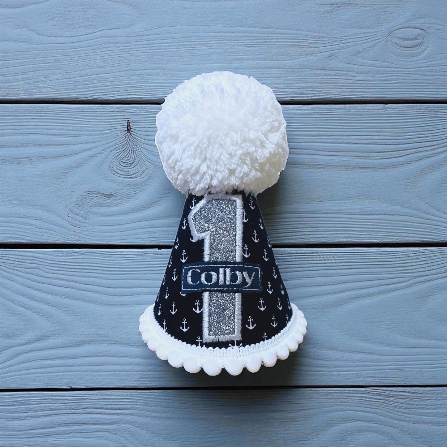 Sailor Baby Boy 1st Birthday Outfit – Anchor Cake Smash Set & Hat