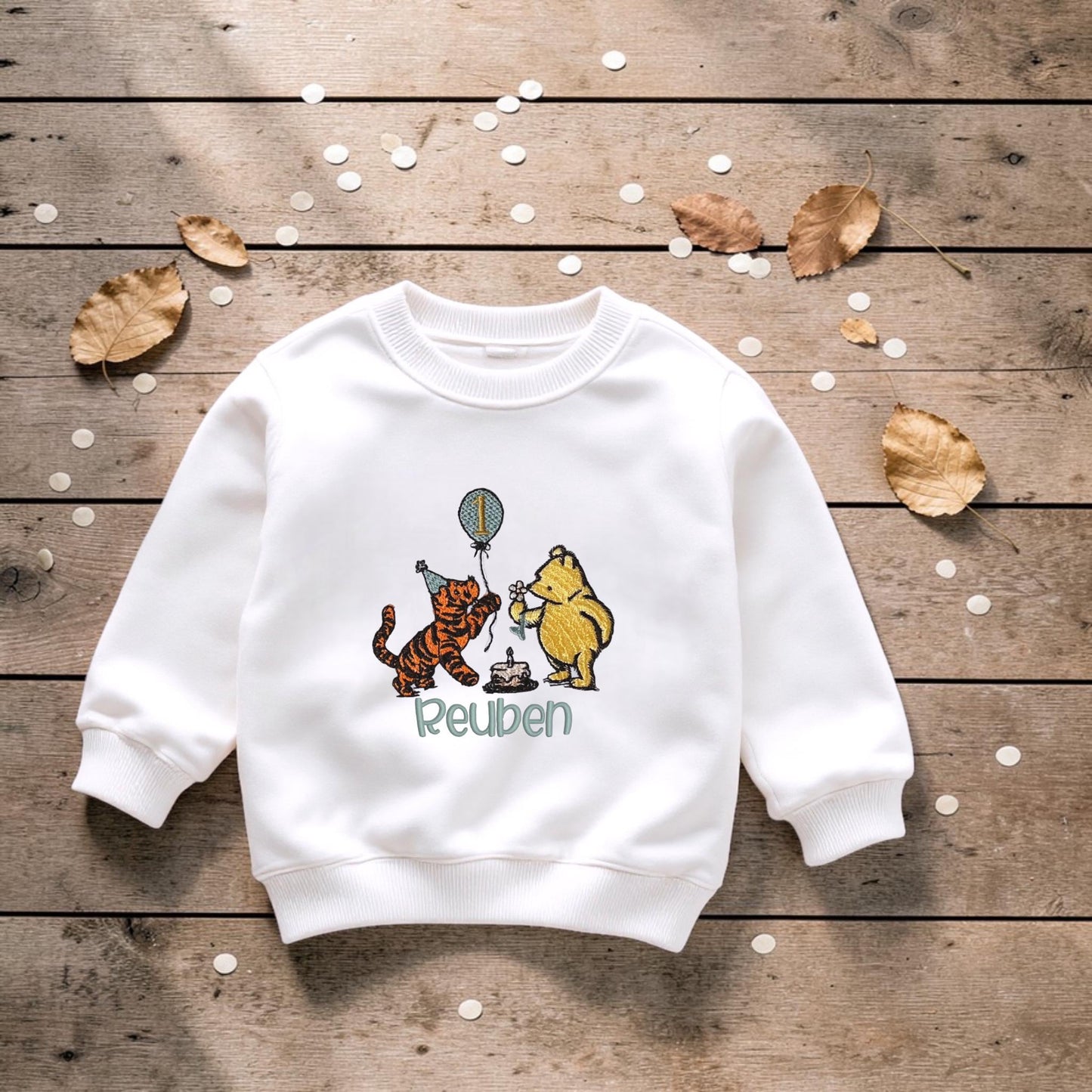 Personalised/Personalized Honey Bear Birthday Top – Custom Name Sweatshirt or T-Shirt