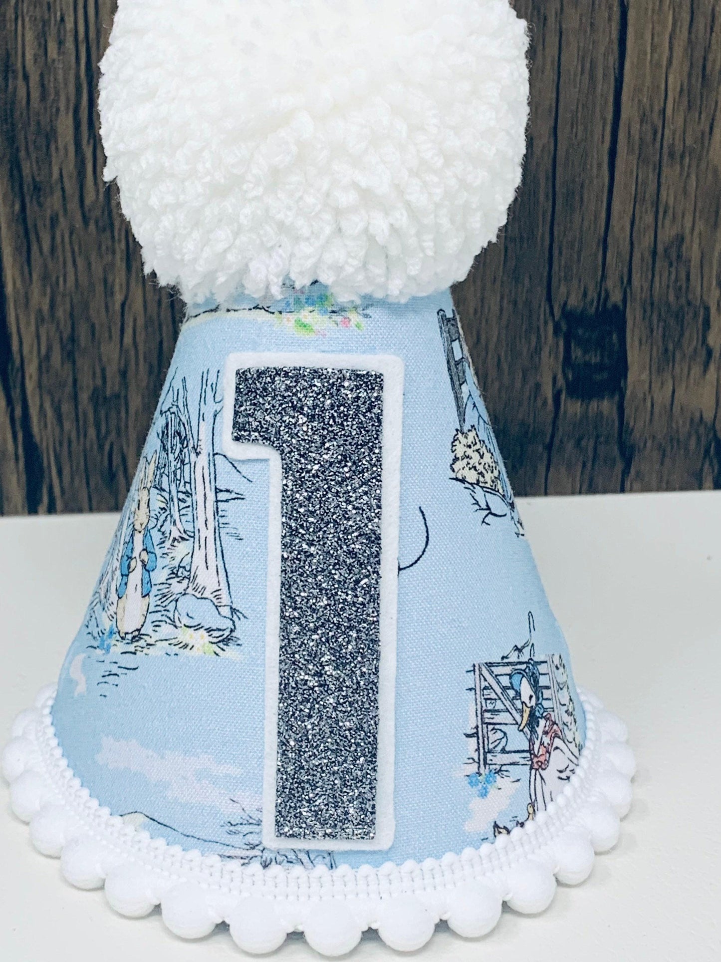 Playful Rabbit Blue Birthday Outfit – Personalised/Personalized Baby Cake Smash Set