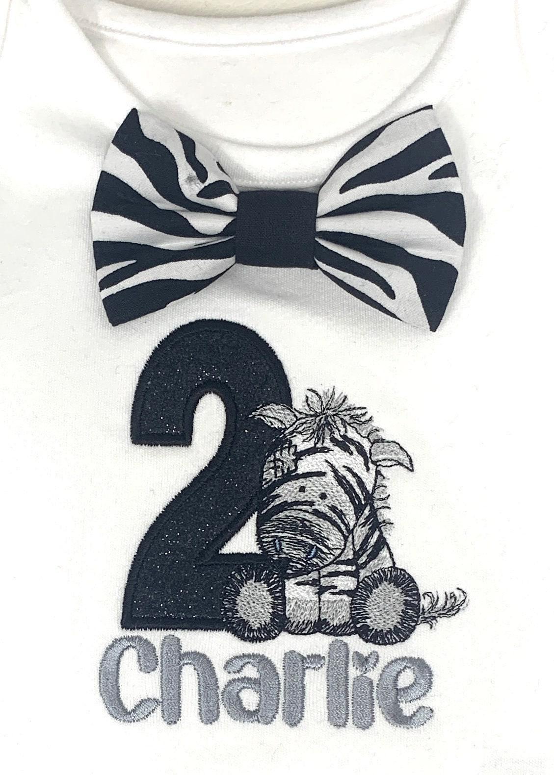 Zebra 1st Birthday Baby Boys Cake Smash Outfit, Personalised Safari Set