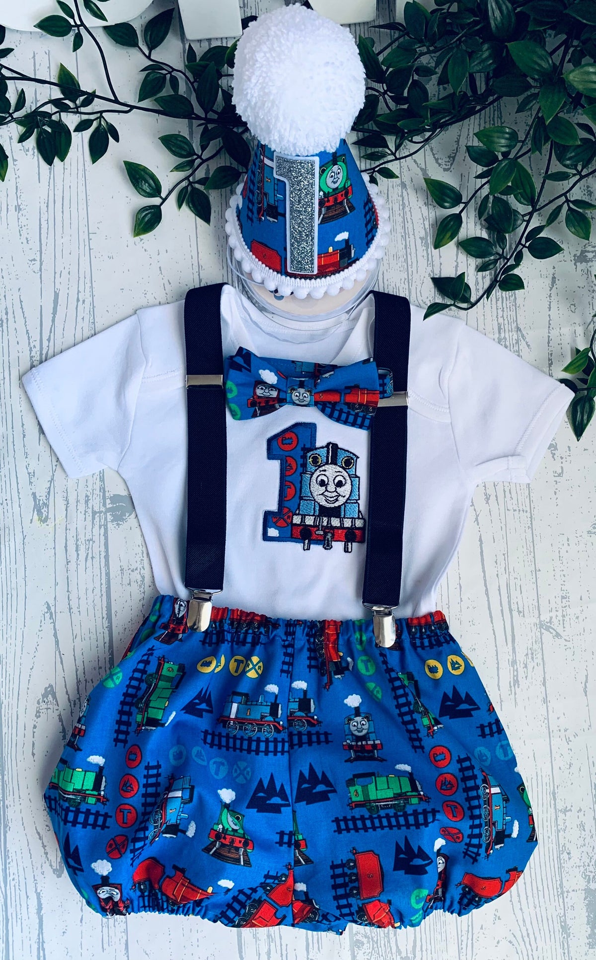 Children's Character Train  Birthday Cake Smash Party Outfit