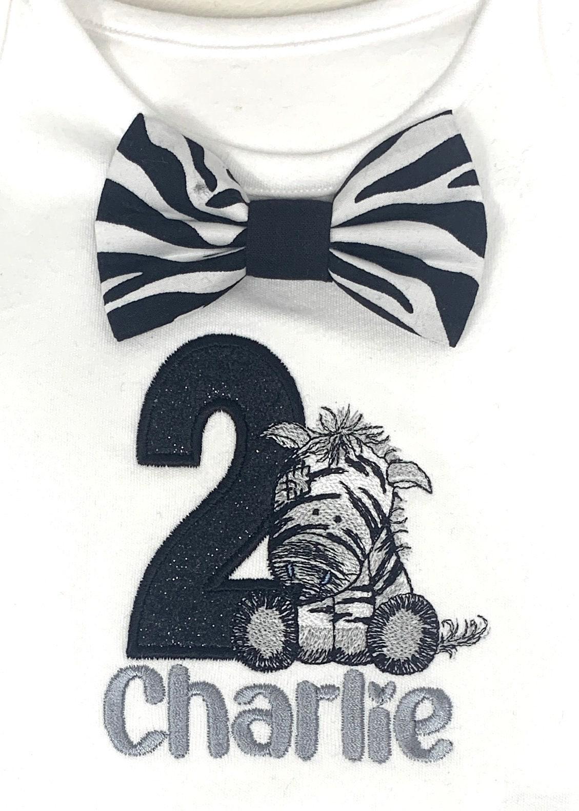 Zebra Cake Smash Outfit – Personalised Safari Baby Boys Birthday Set With Adjustable Braces