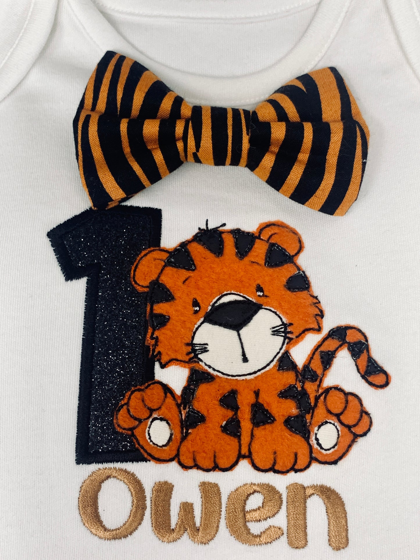 Tiger Print Safari Jungle Birthday Cake Smash  Party Outfit