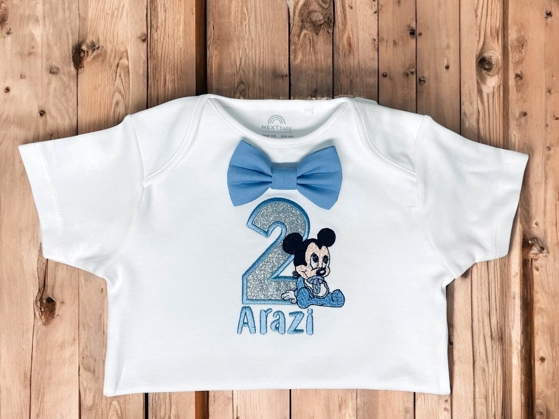 Mickey Mouse Cake Smash Outfit - Blue Boys Birthday Set With Bloomers Roo's Cake-Smash Designs Mickey Mouse Cake Smash Outfit - Blue Boys Birthday Set With Bloomers Roo's Cake-Smash Designs