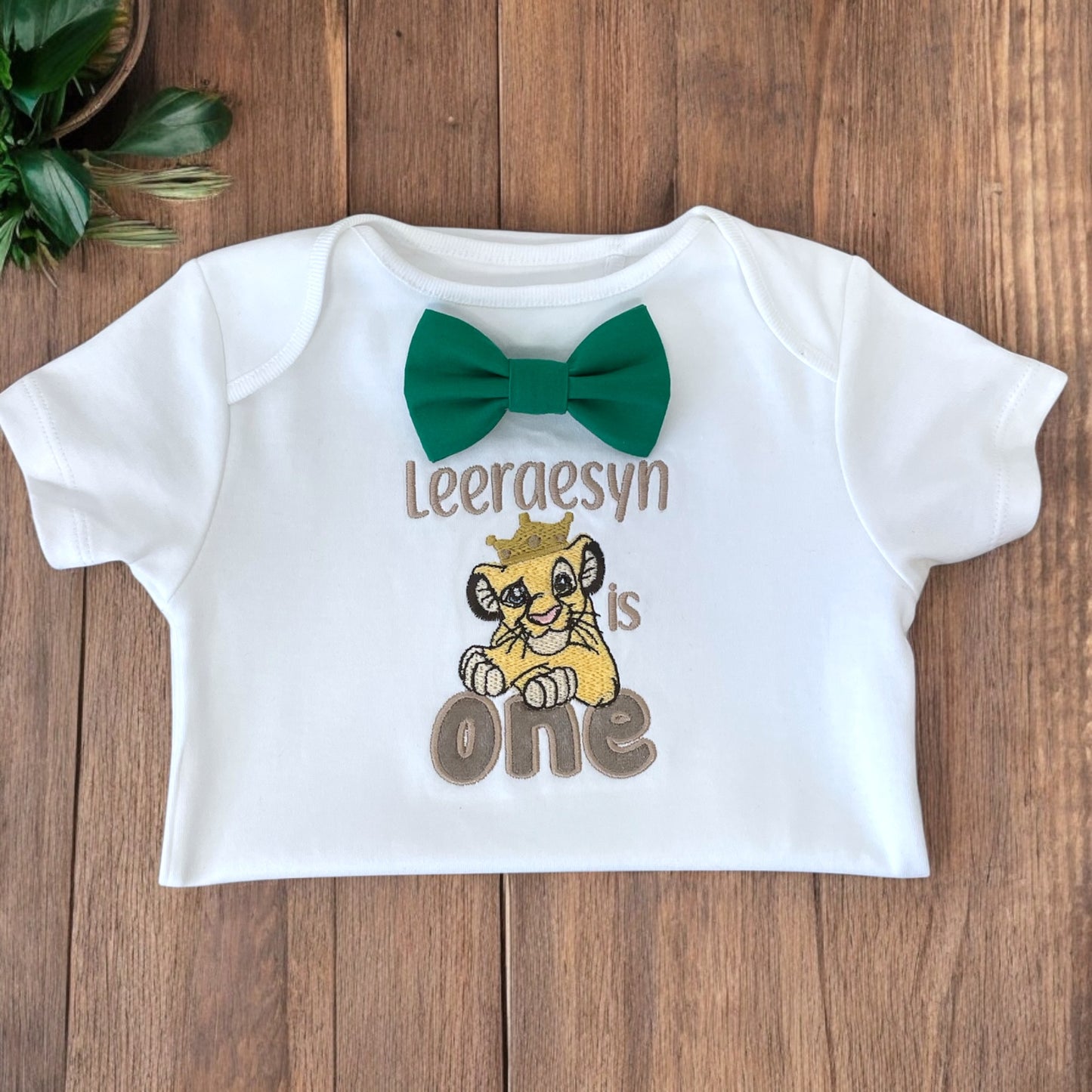 Disney Green Lion King Simba Birthday Cake Smash Party Outfit