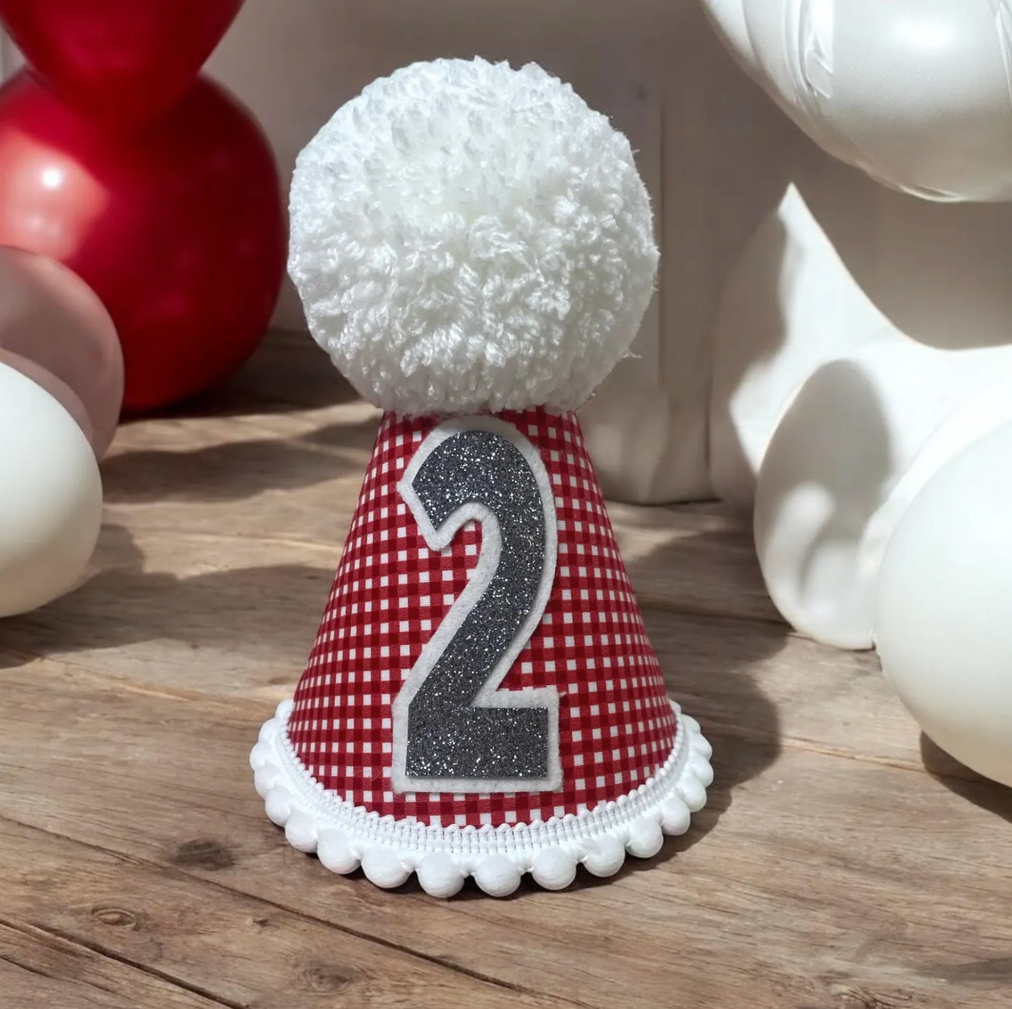 Dumbo Birthday Outfit – Baby Boy Cake Smash Outfit With Red Gingham Shorts & Hat
