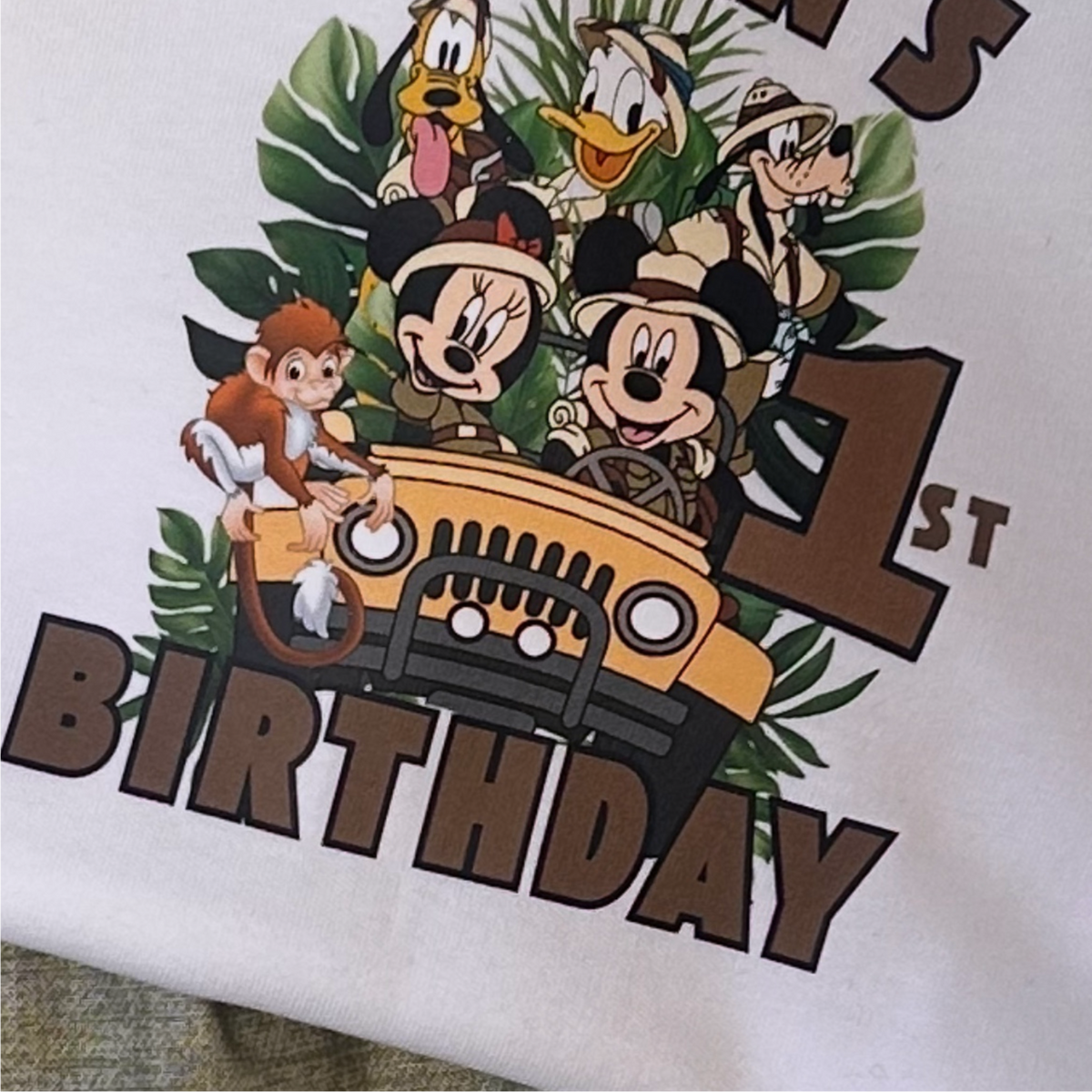 Mickey Safari Birthday Outfit | Wild One Celebration Set | Jungle Cake Smash Clothes