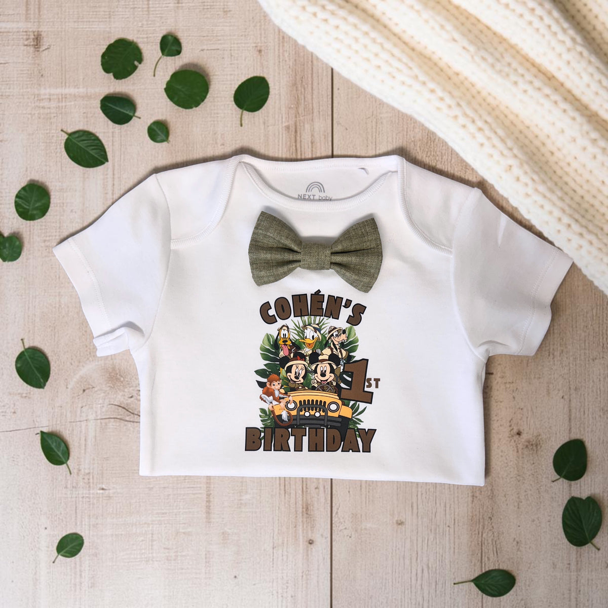 Mickey Safari Birthday Outfit | Wild One Celebration Set | Jungle Cake Smash Clothes