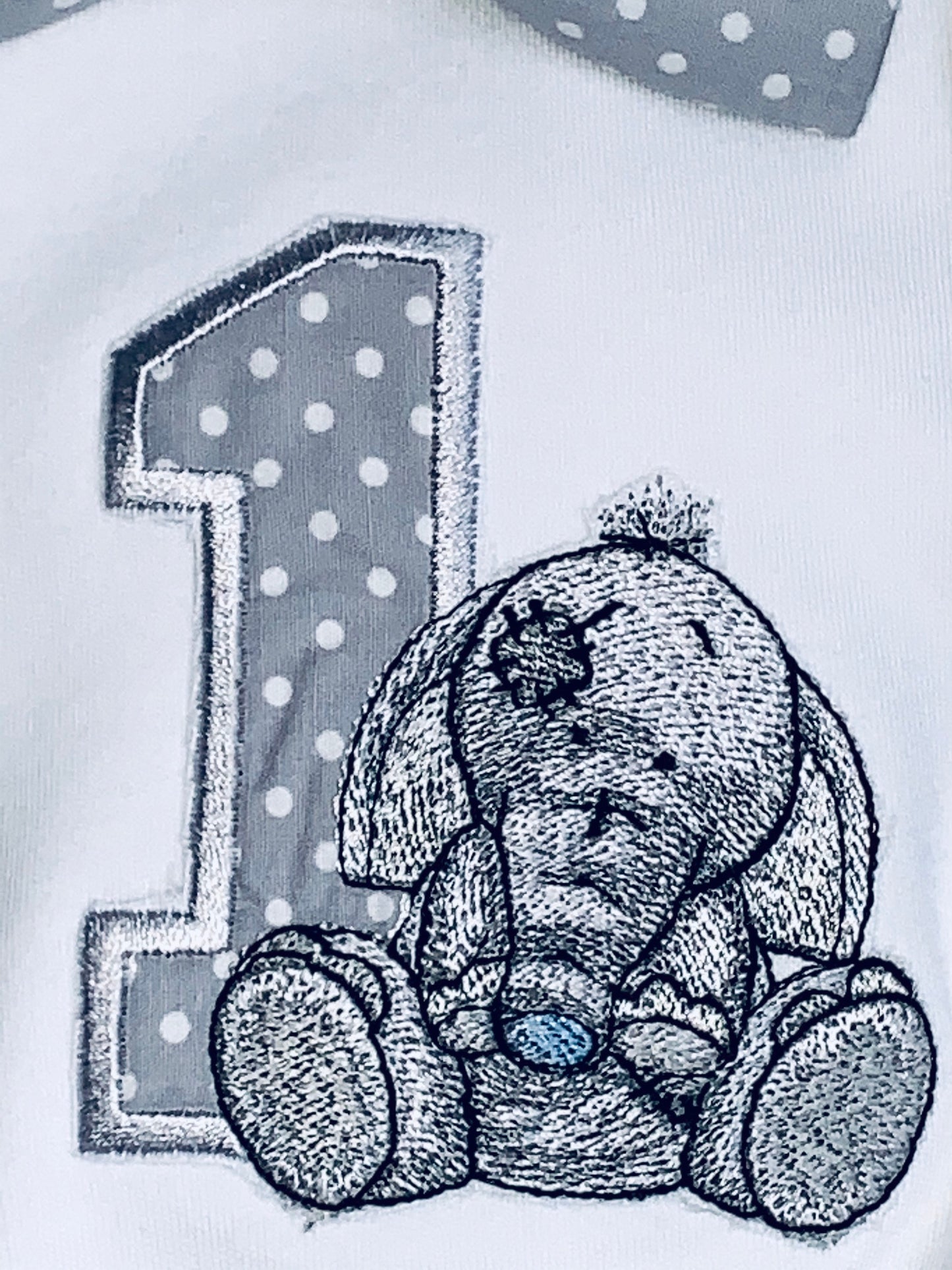 Baby Elephant Grey Polka Dot Birthday Cake Smash Party Outfit