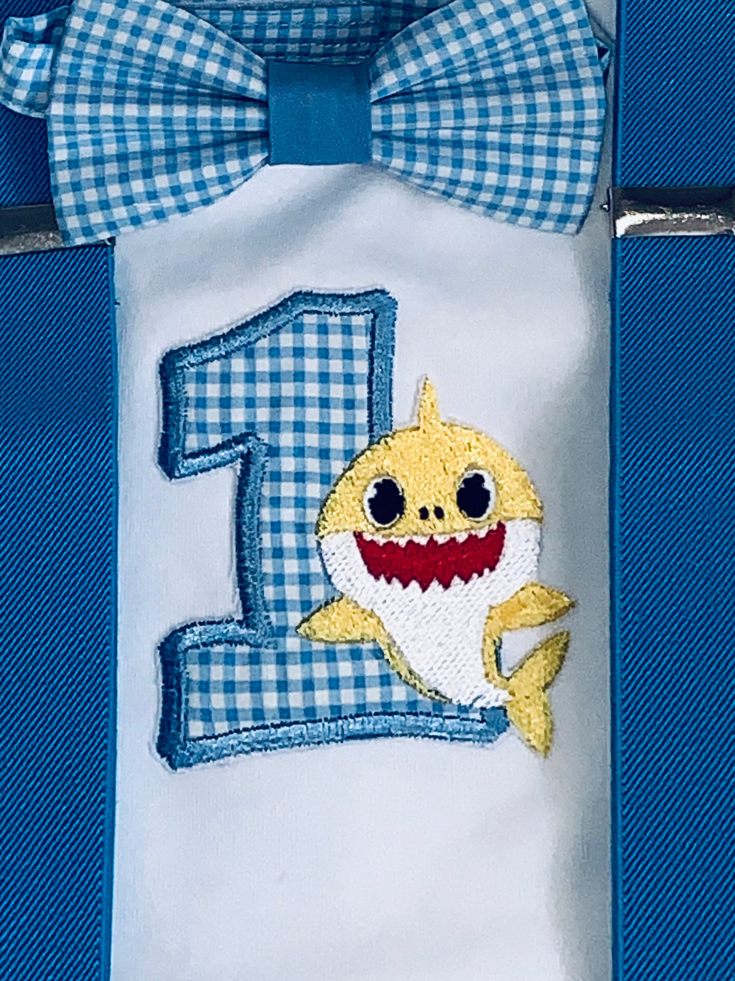 Baby Shark Boy's Luxury 1st Birthday Cake Smash Party Outfit