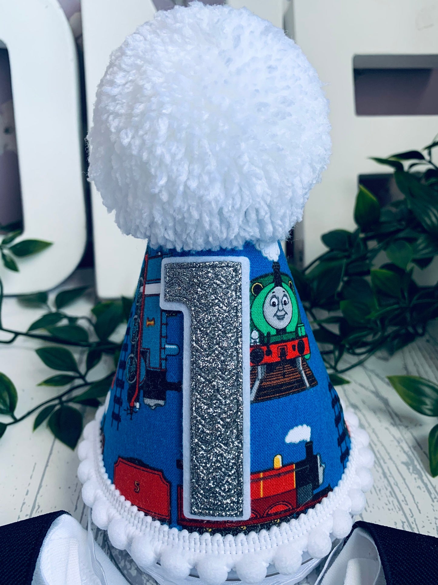 Thomas the Tank Engine Birthday Cake-Smash Party Hat