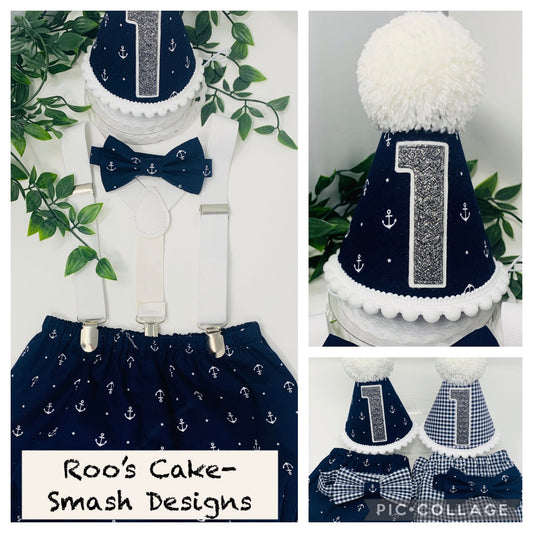 Sailor Birthday Cake Smash Party Outfit