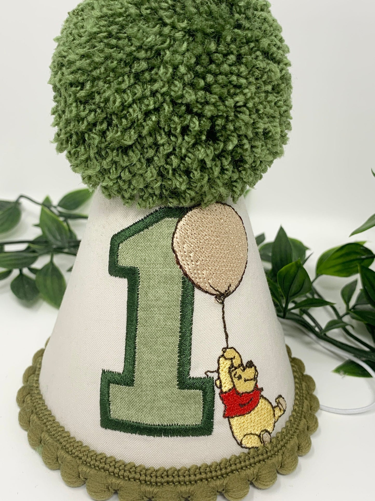 Sage Green Winnie Pooh Birthday Cake Smash Party Outfit