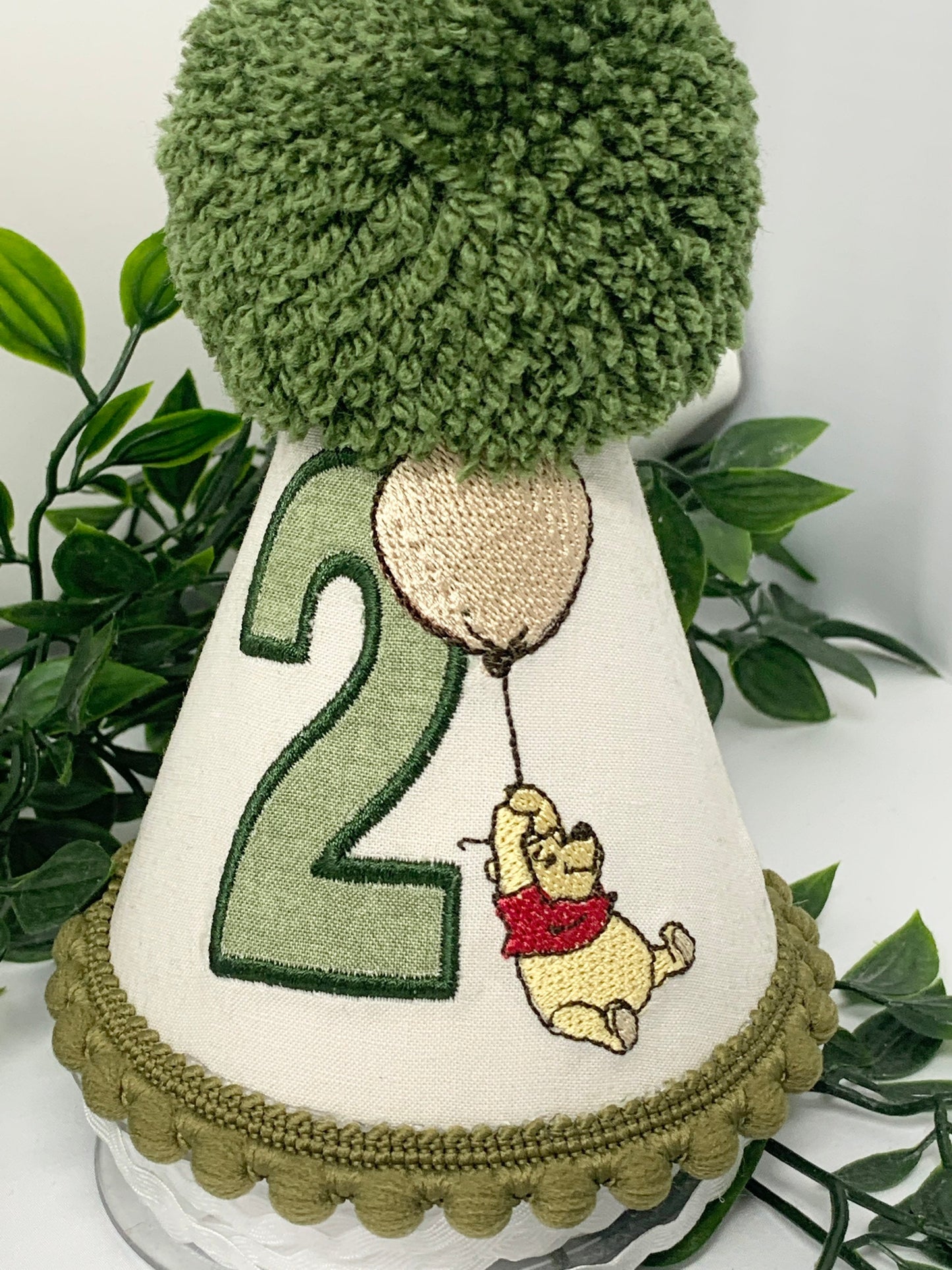 Sage Green Winnie Pooh Birthday Cake Smash Party Outfit