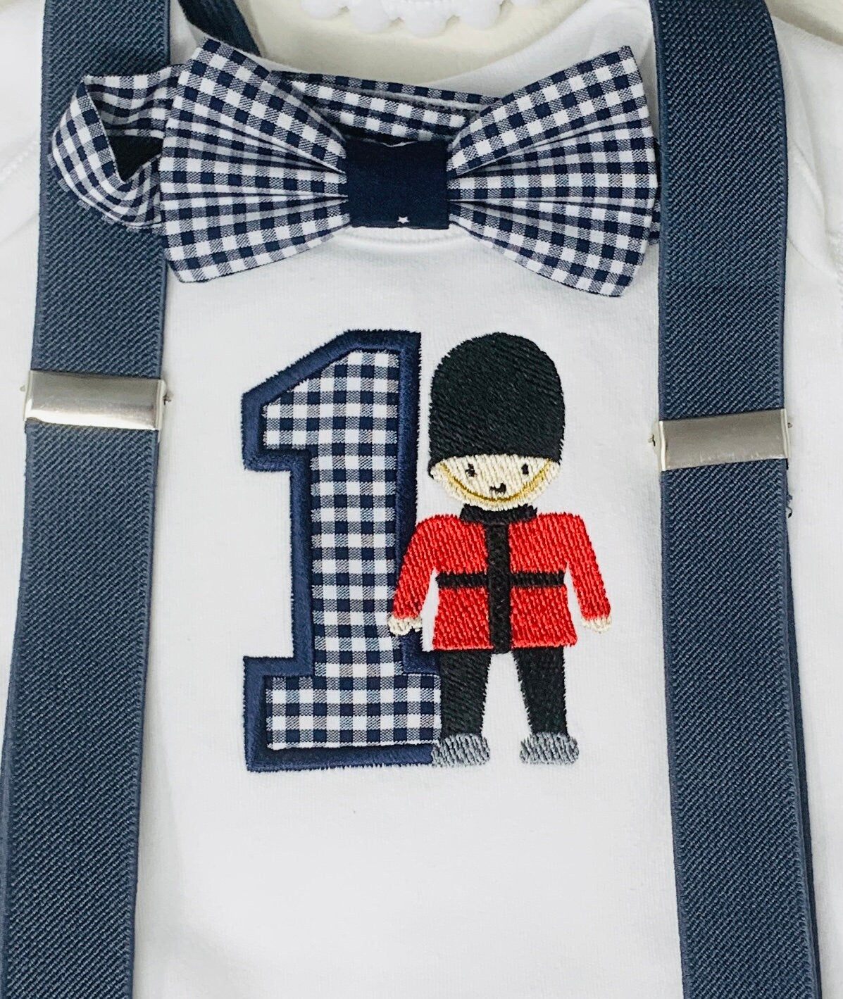 King's London Guard Birthday Cake Smash  Party Outfit