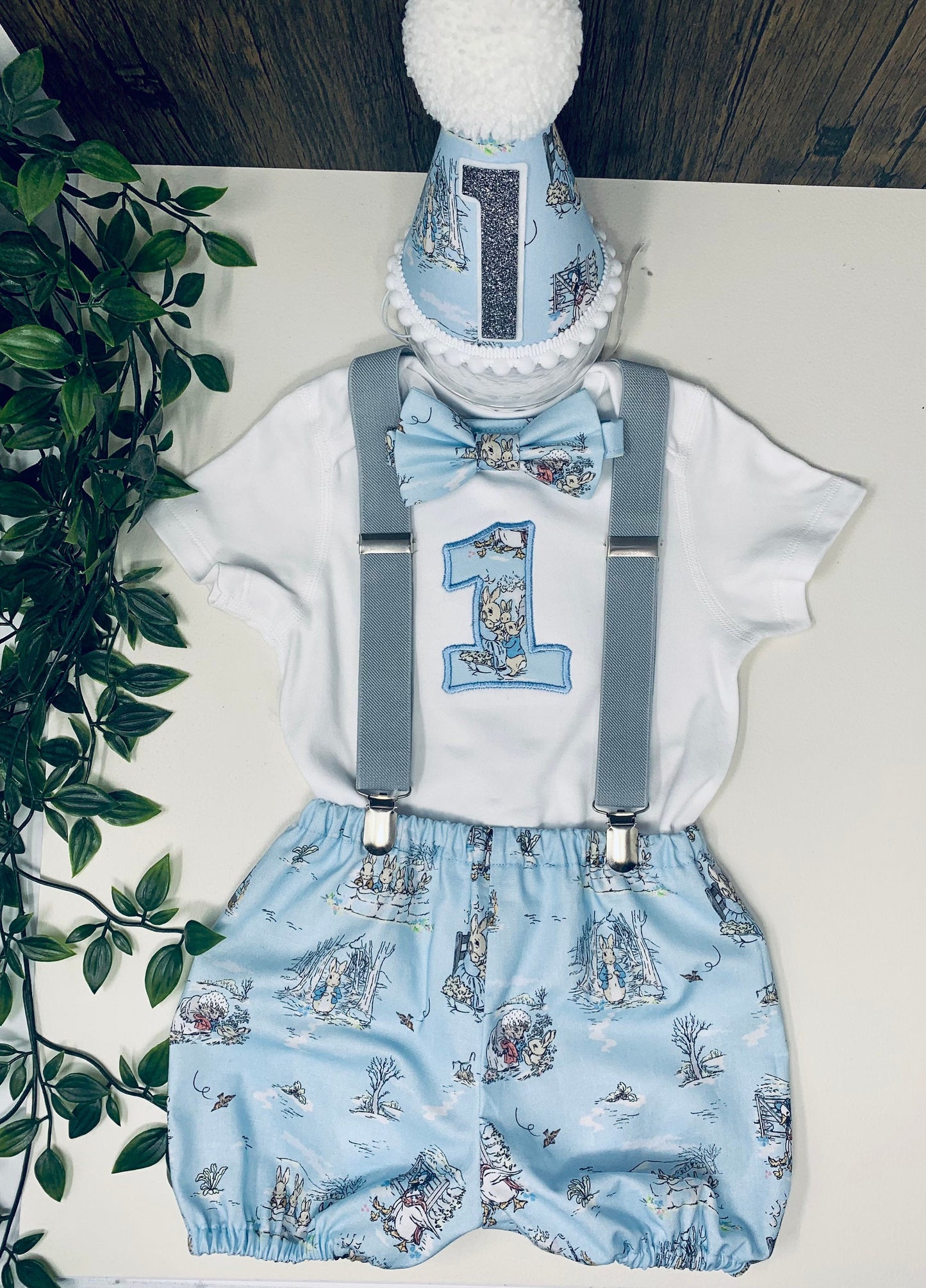 Classic Peter Rabbit Vintage Style Birthday Cake Smash Party Outfit