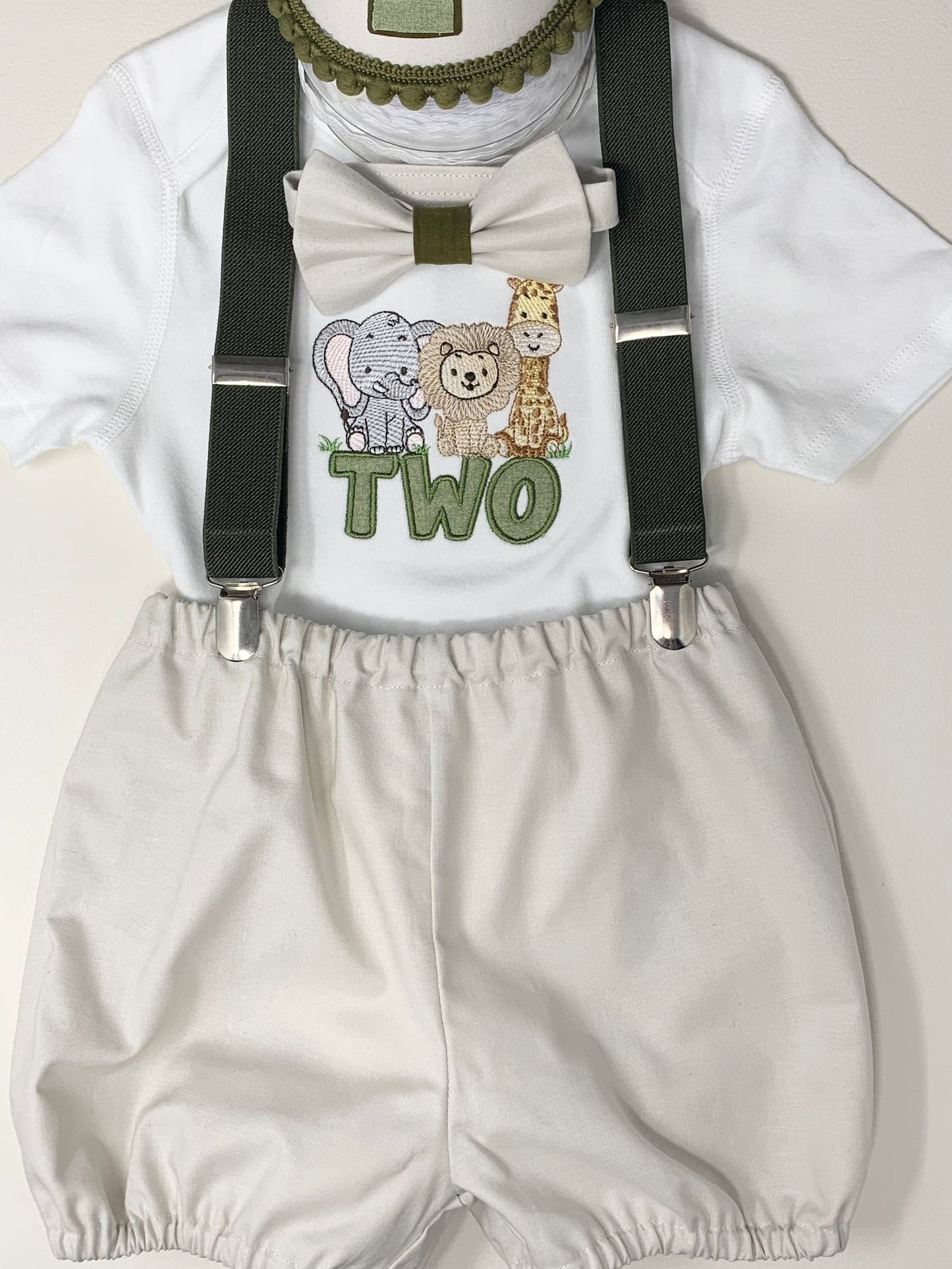 Safari Jungle Birthday Cake Smash Party Outfit